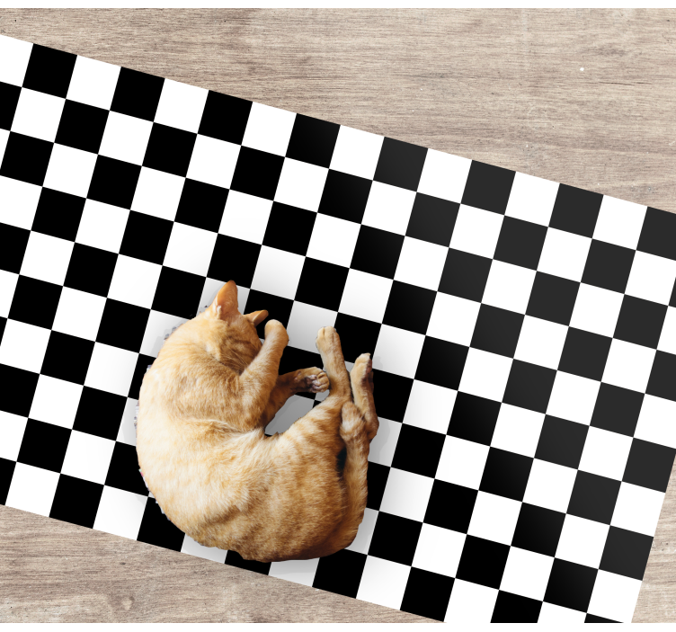 Geometriniai stalo padekliukai iš šachmatų lentos - „Tenstickers“