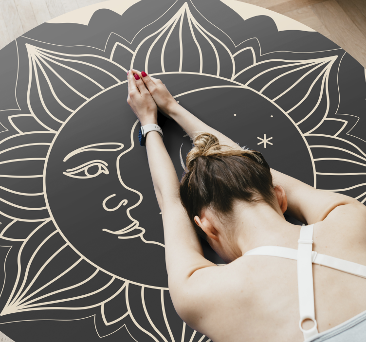 Saulės ir mėnulio gamtos vinilinis kilimas - „Tenstickers“