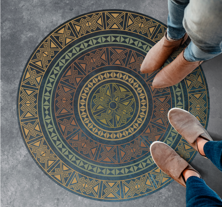 Senovės mandala etninis vinilinis kilimas - „Tenstickers“