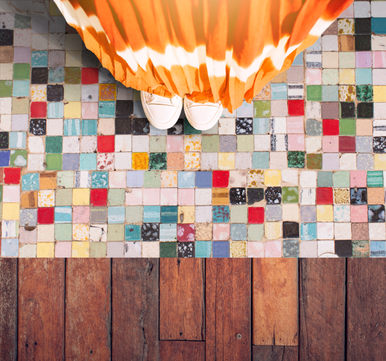 Senovinis plytelių keraminės tekstūros plytelių kilimas - „Tenstickers“