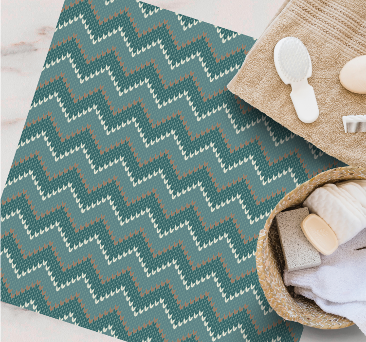 ševrono bangos motyvas etninis vinilinis kilimas - „Tenstickers“