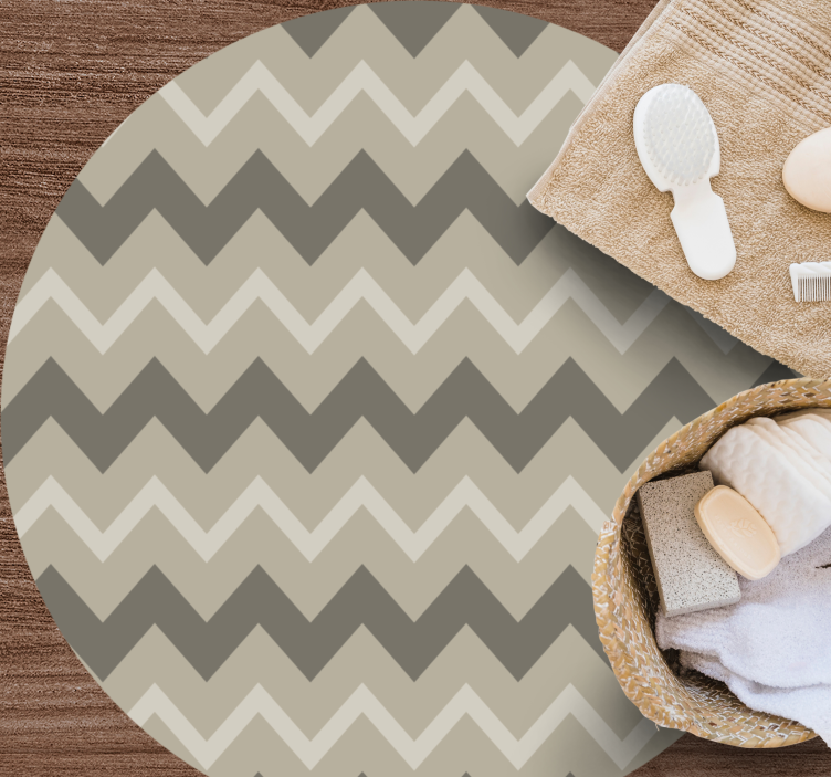 ševrono rašto apskritimai dryžuotas vinilo kilimas - „Tenstickers“