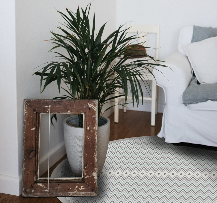 ševrono rašto detalė dryžuotas vinilo kilimas - „Tenstickers“