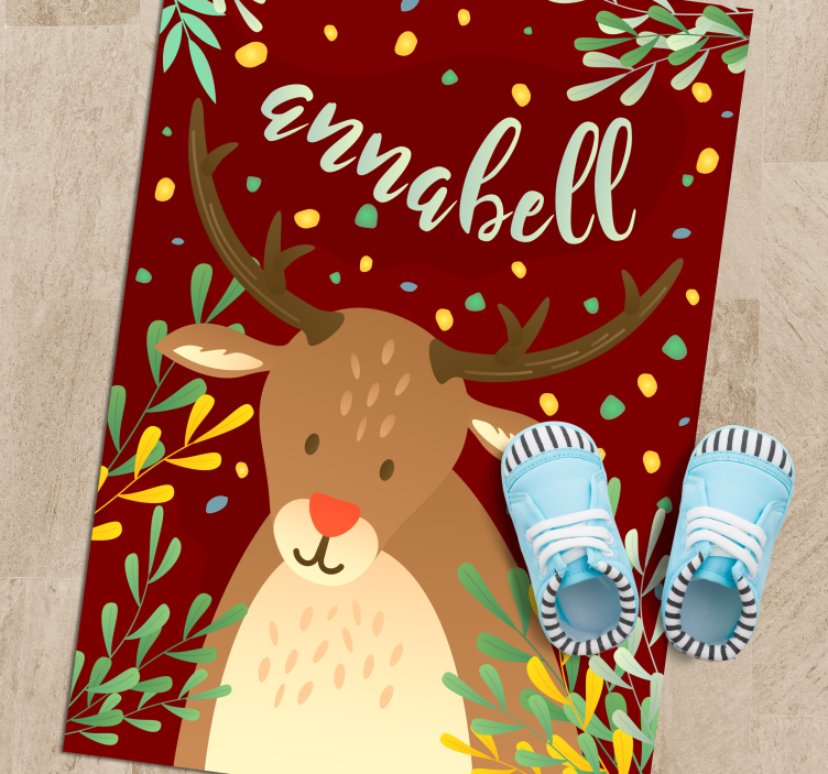 Elnias su vardu kalėdinis kilimėlis - „Tenstickers“