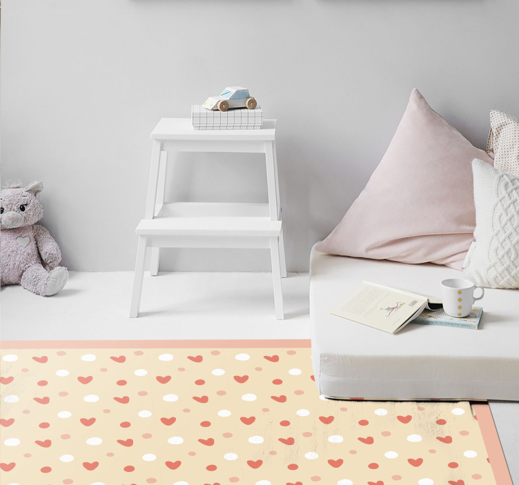 širdelės ir taškuoti geometriniai vinilo pledai - „Tenstickers“