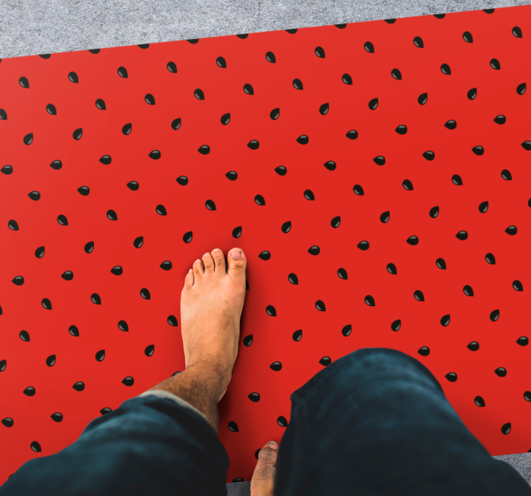 Besiūlio rašto arbūzinis modernus kilimas - „Tenstickers“