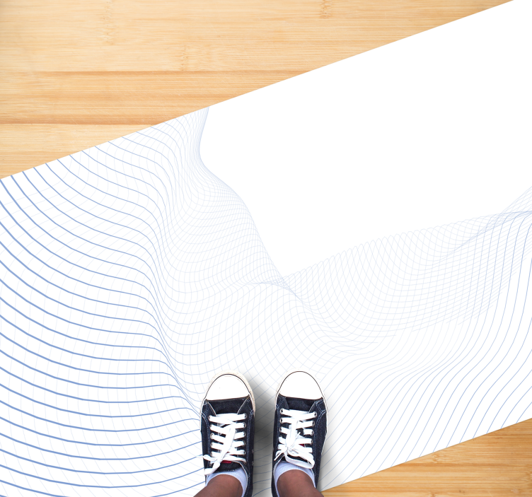 Skysčio bangų modelis modernus vinilinis kilimas - „Tenstickers“