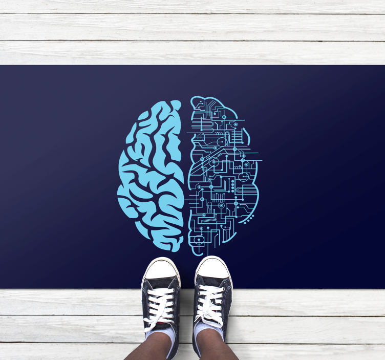 Smegenų kontrastas modernus vinilinis kilimas - „Tenstickers“