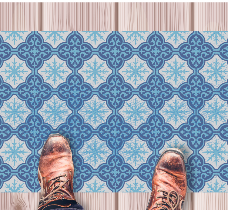 Snaigės emblema vinyliniai kilimas su plytelių imitacija - „Tenstickers“