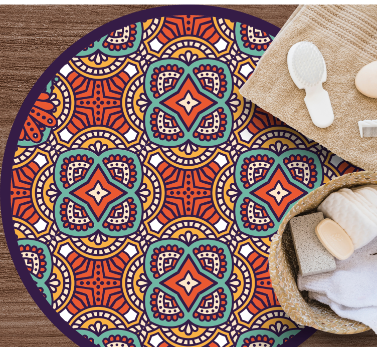 Spalvinga geometrinė harmonija mandala kilimėlis - „Tenstickers“