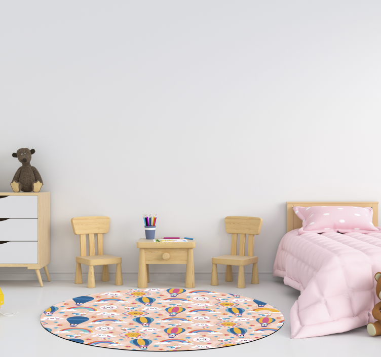 Spalvingas balionų raštas vinilinis kilimėlis - „Tenstickers“