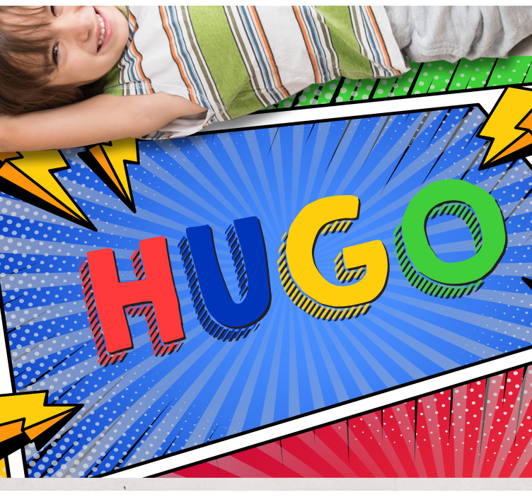 Spalvingas pavadinimas su apšvietimu vinilinis kilimėlis - „Tenstickers“