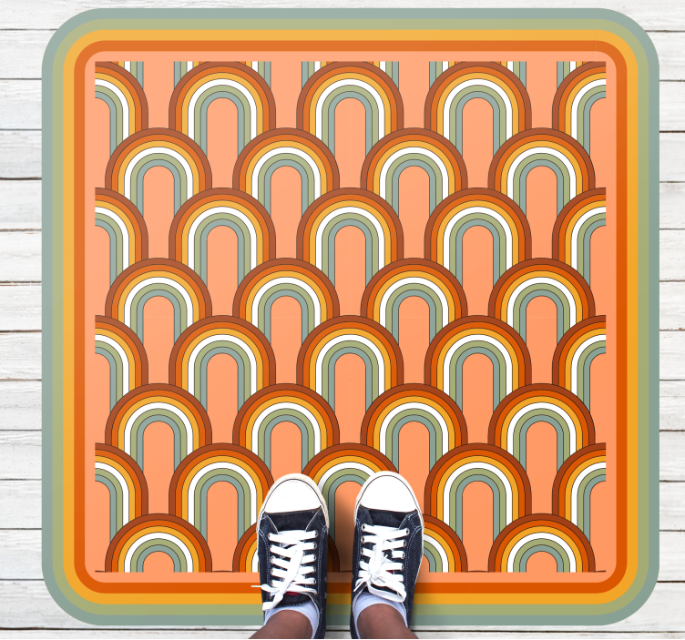 Spalvingi arkos raštai geometriniai kilimas - „Tenstickers“