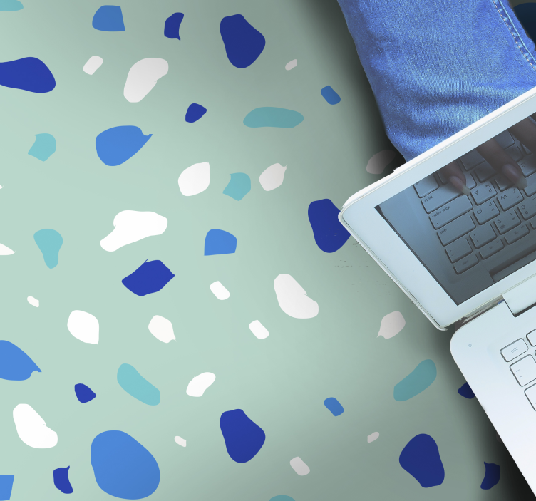 Mėlynas teracas vinilo kilimas - „Tenstickers“