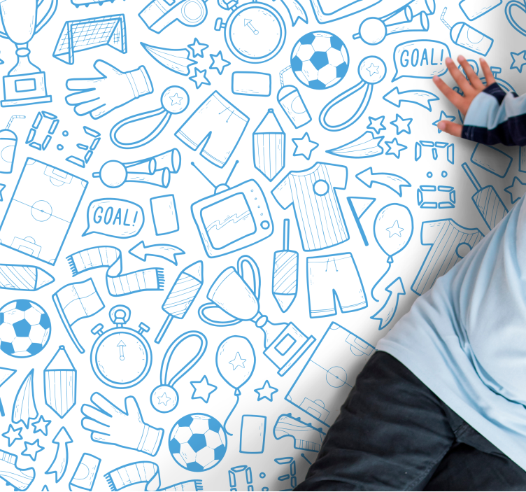 Sportiniai elementai žaidimų dizaino vinilo kilimėlis - „Tenstickers“