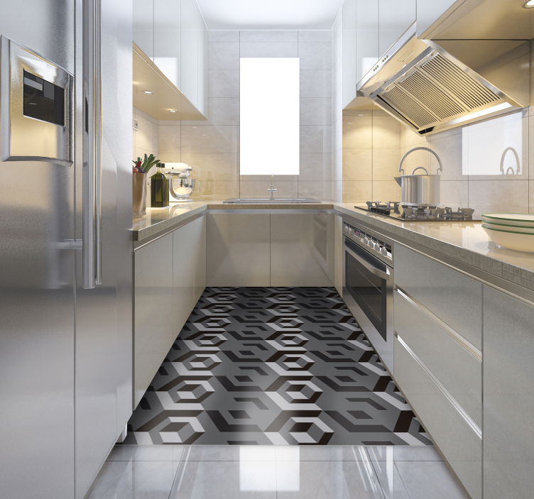 Stačiakampis geometrinis vinilo kilimėlis - „Tenstickers“