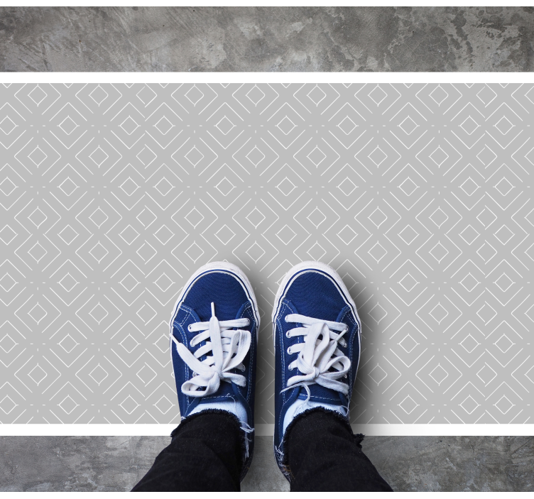 Pilki stilingi deimantai vinilo kilimėlis miegamajam - „Tenstickers“