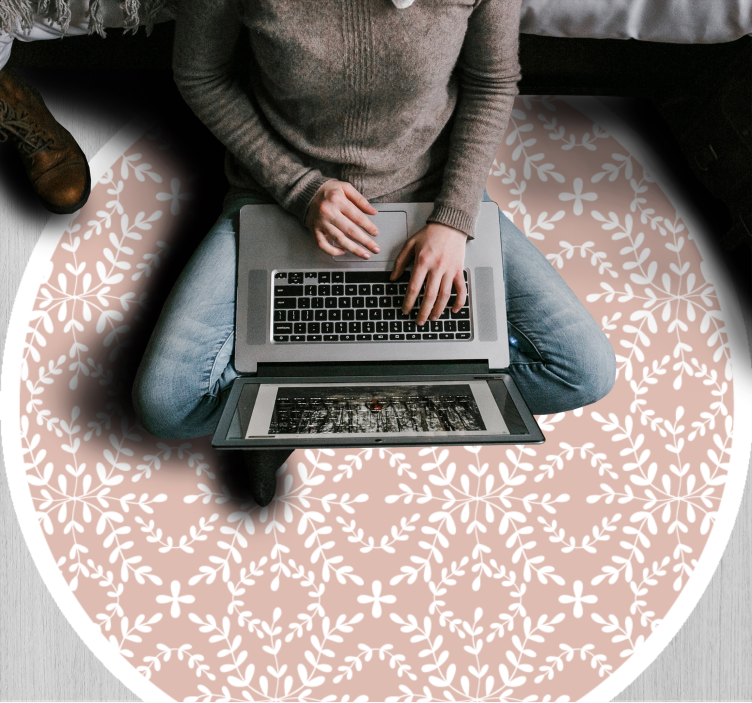 Subtili žiedų kompozicija gėlių rašto kilimėlis - „Tenstickers“