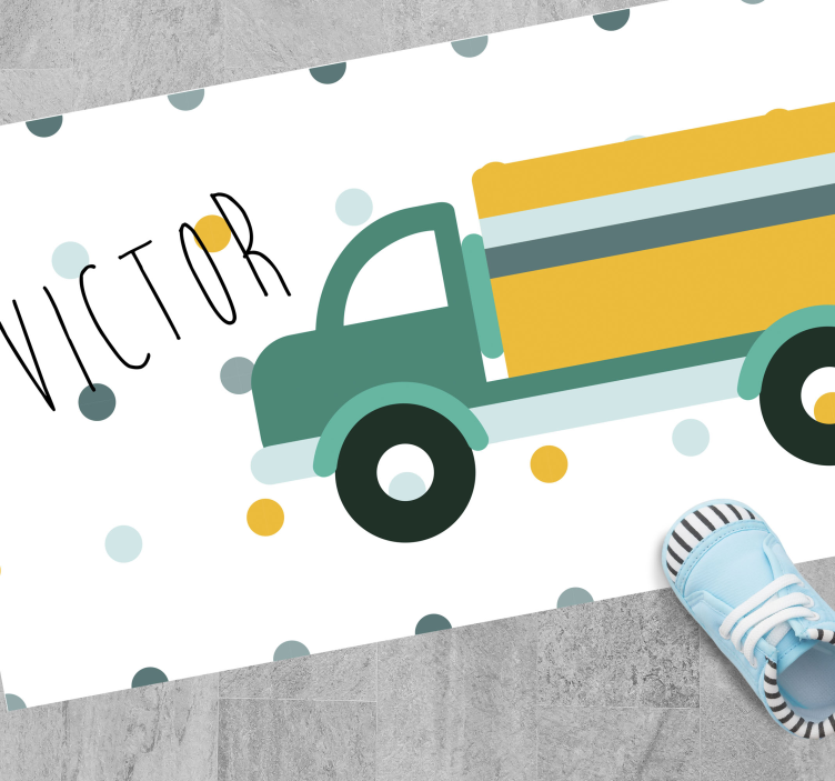 Sunkvežimis su asmeniniu kilimėliu - „Tenstickers“