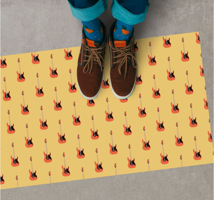 Supamosios gitaros raštas paaugliams vinilo kilimėlis - „Tenstickers“