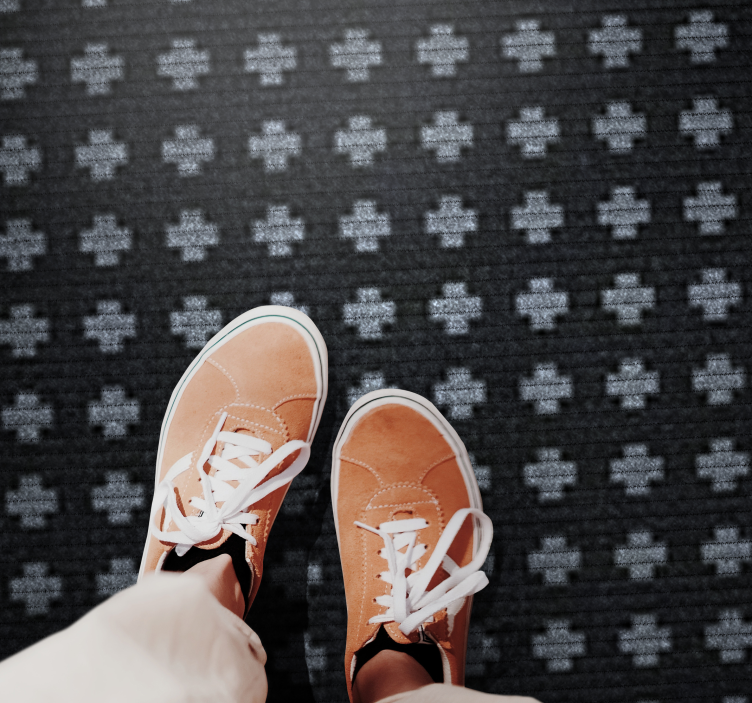 Susikertantis kryžminis išdėstymas minimalistinis kilima - „Tenstickers“