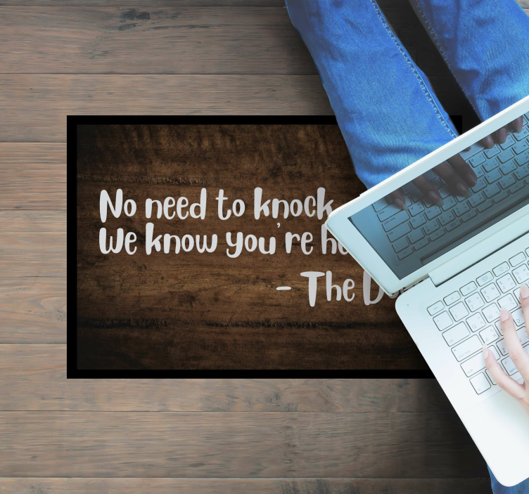 Sveikinantis citatos įrašas vinilo kilimėlas su frazėmis - „Tenstickers“