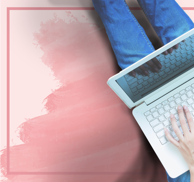 švelnūs rožiniai atspalviai vinilo kilimėlis miegamajam - „Tenstickers“