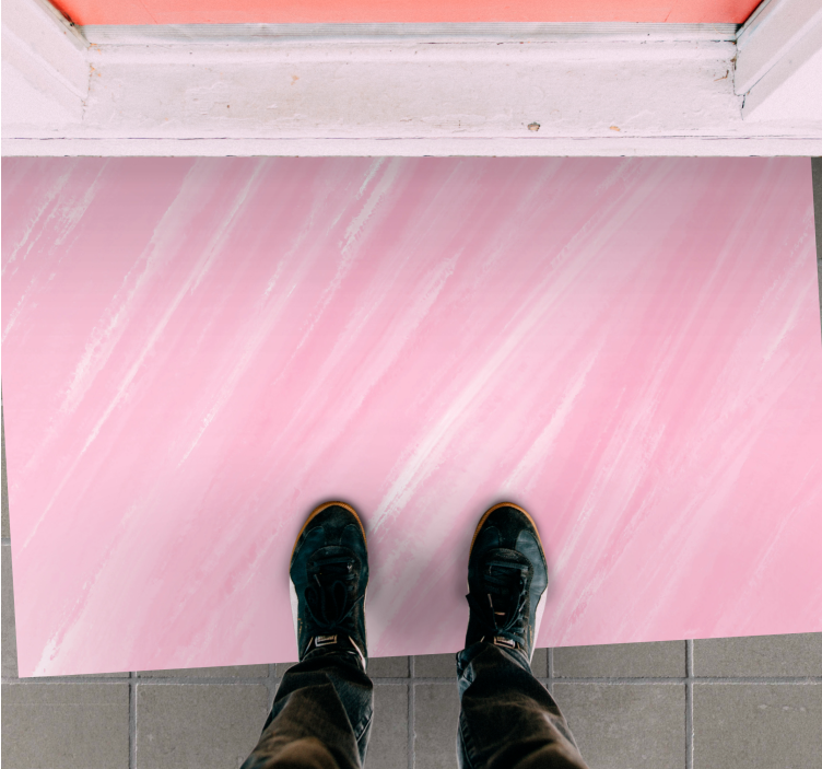 Rožinis kilimėlis iš vinilo minkštu rožiniu marmuru - „Tenstickers“