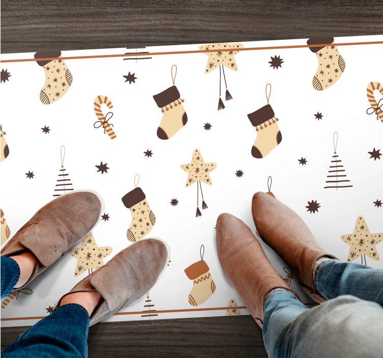 Baltųjų švenčių šventės kalėdinis kilimėlis - „Tenstickers“