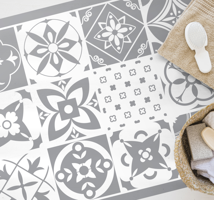 šviečiantis pantono plytelių vinilo kilimas - „Tenstickers“