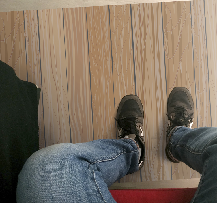 šviesiai medinės lentos vinilo bėgikas - „Tenstickers“