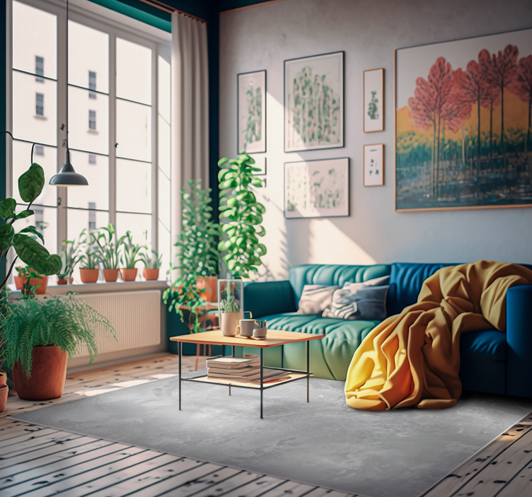 šviesiai pilkas betono akmens vinilo kilimas - „Tenstickers“