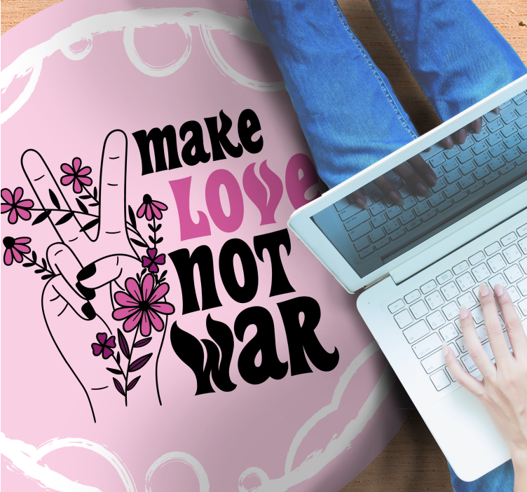 Taikios meilės žinutė vinilo kilimėlas su frazėmis - „Tenstickers“