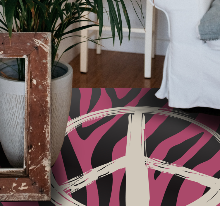 Taikos ženklo raštas gyvūnų spaudos vinilo kilimėlis - „Tenstickers“