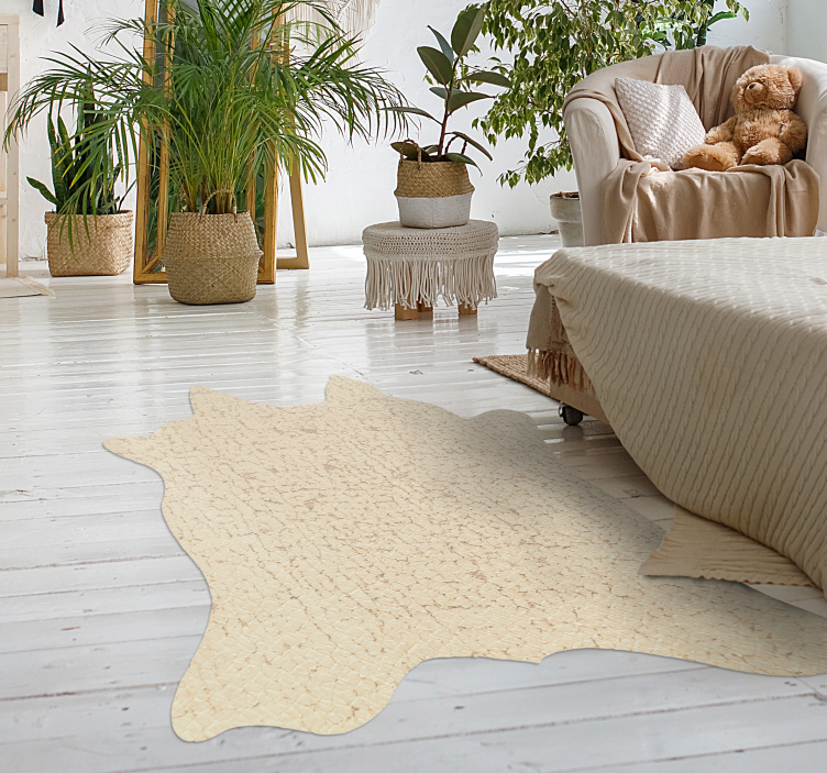 Gyvūnų spaudos vinilo kilimėlis su dirbtinės odos dizainu - „Tenstickers“