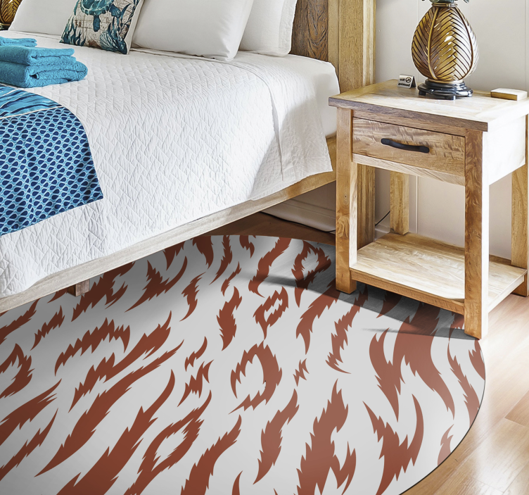 Tigro juostelės motyvas gyvūnų spaudos vinilo kilimėlis - „Tenstickers“