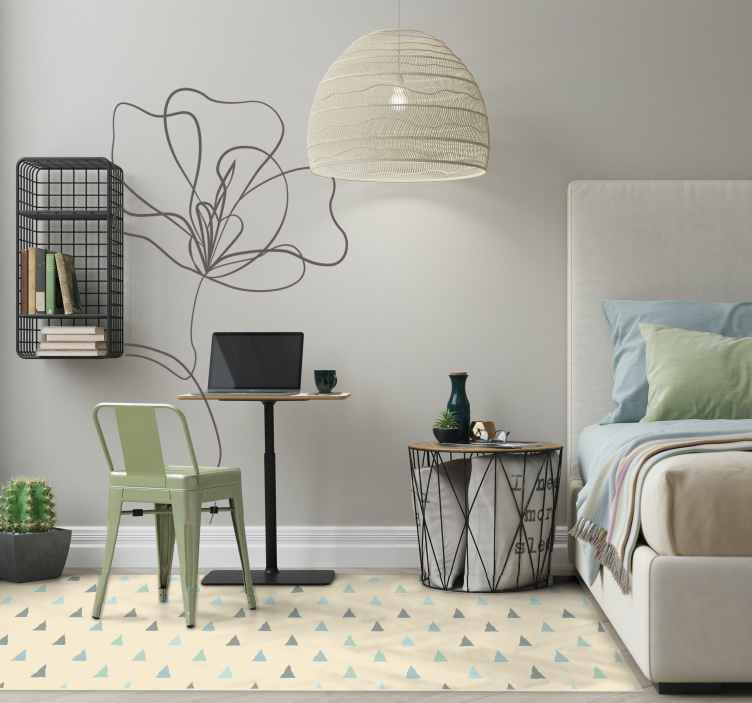 Puošnūs trikampiai skandinaviško stiliaus vinilo kilimėliai - „Tenstickers“