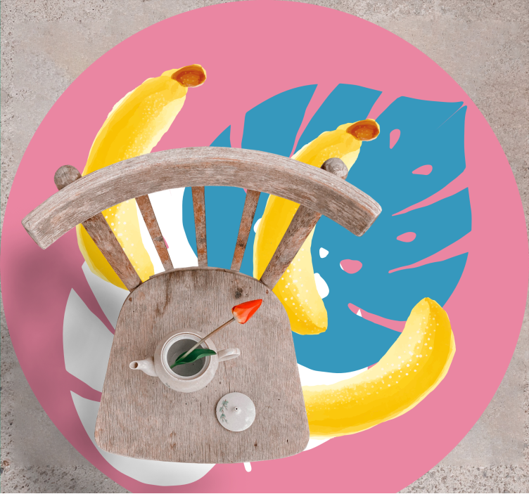 Tropinio banano motyvas kilimas virtuvei - „Tenstickers“