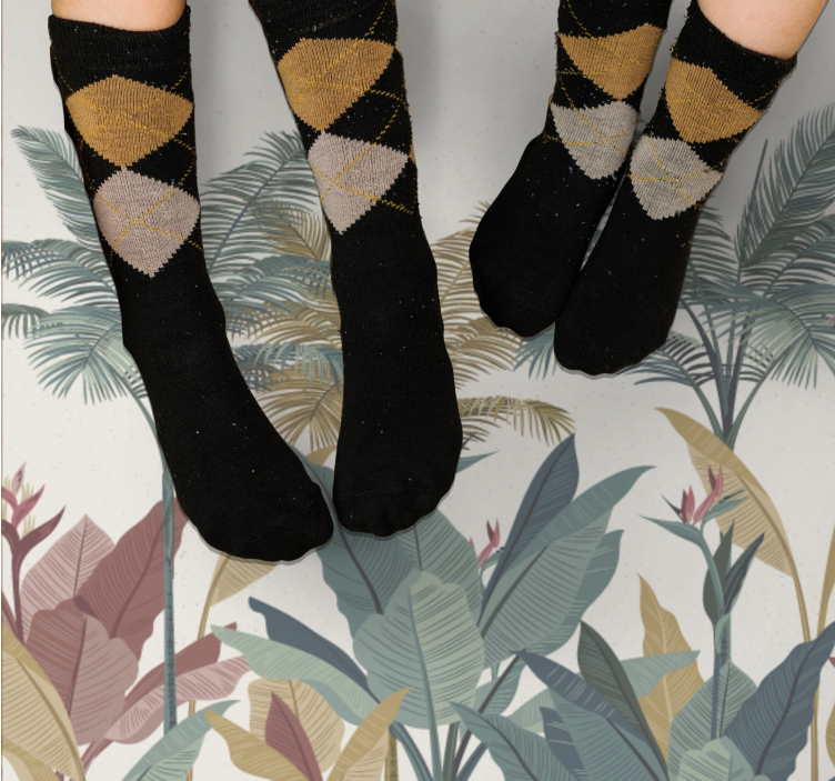 Tropinių augalų paletė gamtos vinilinis kilimas - „Tenstickers“