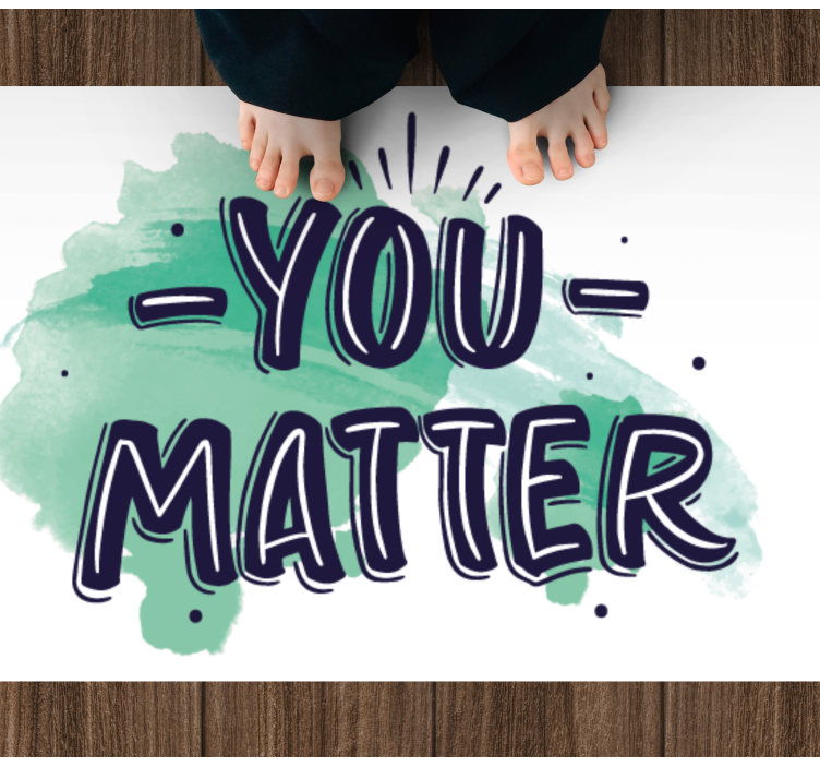 Tu skaičiuoji vinilo kilimėlas su frazėmis - „Tenstickers“