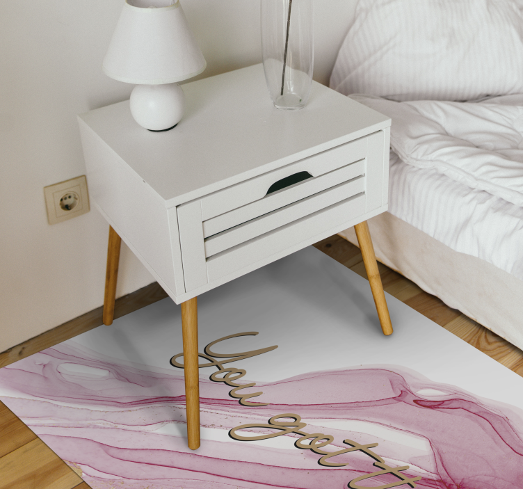 Tu tai gavai vinilo kilimėlas su frazėmis - „Tenstickers“