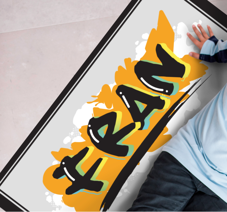 Vardų menas vinyl kilimėlis su vardu - „Tenstickers“