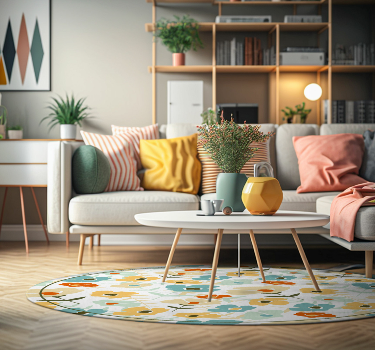 Vandens spalvos gėlės gamtos kilimas - „Tenstickers“