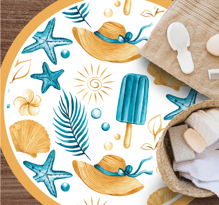 Vasaros atostogų nuotaikos gamtos vinilinis kilimas - „Tenstickers“