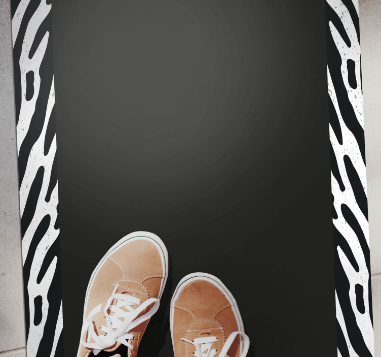 Vienspalvis zebras gyvūnų spaudos vinilo kilimėlis - „Tenstickers“