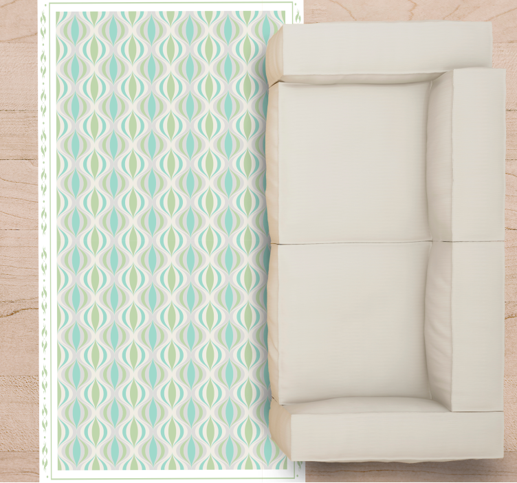 Vingiuotas motyvas vinyliniai kilimas su plytelių imitacija - „Tenstickers“