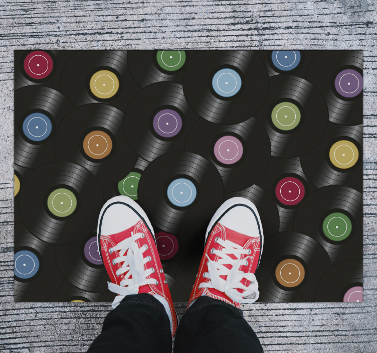 Vinilinis kilimas su vinilinių plokštelių senoviniu kilimu - „Tenstickers“