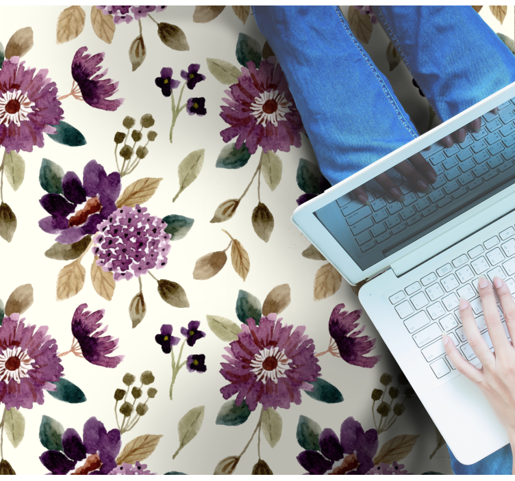 Violetinis ir žalias gėlių kilimas - „Tenstickers“