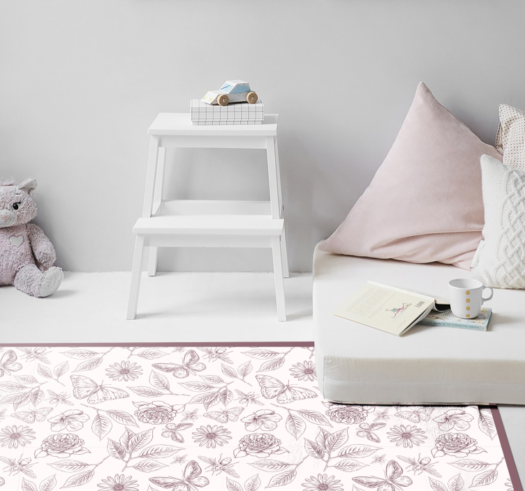 Whig rose ploto kiliminės mozaikos grindų plytelės - „Tenstickers“