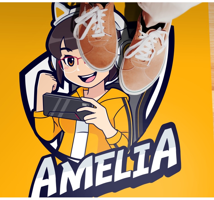 Individualus žaidimų portretas paaugliams vinilo kilimėlis - „Tenstickers“